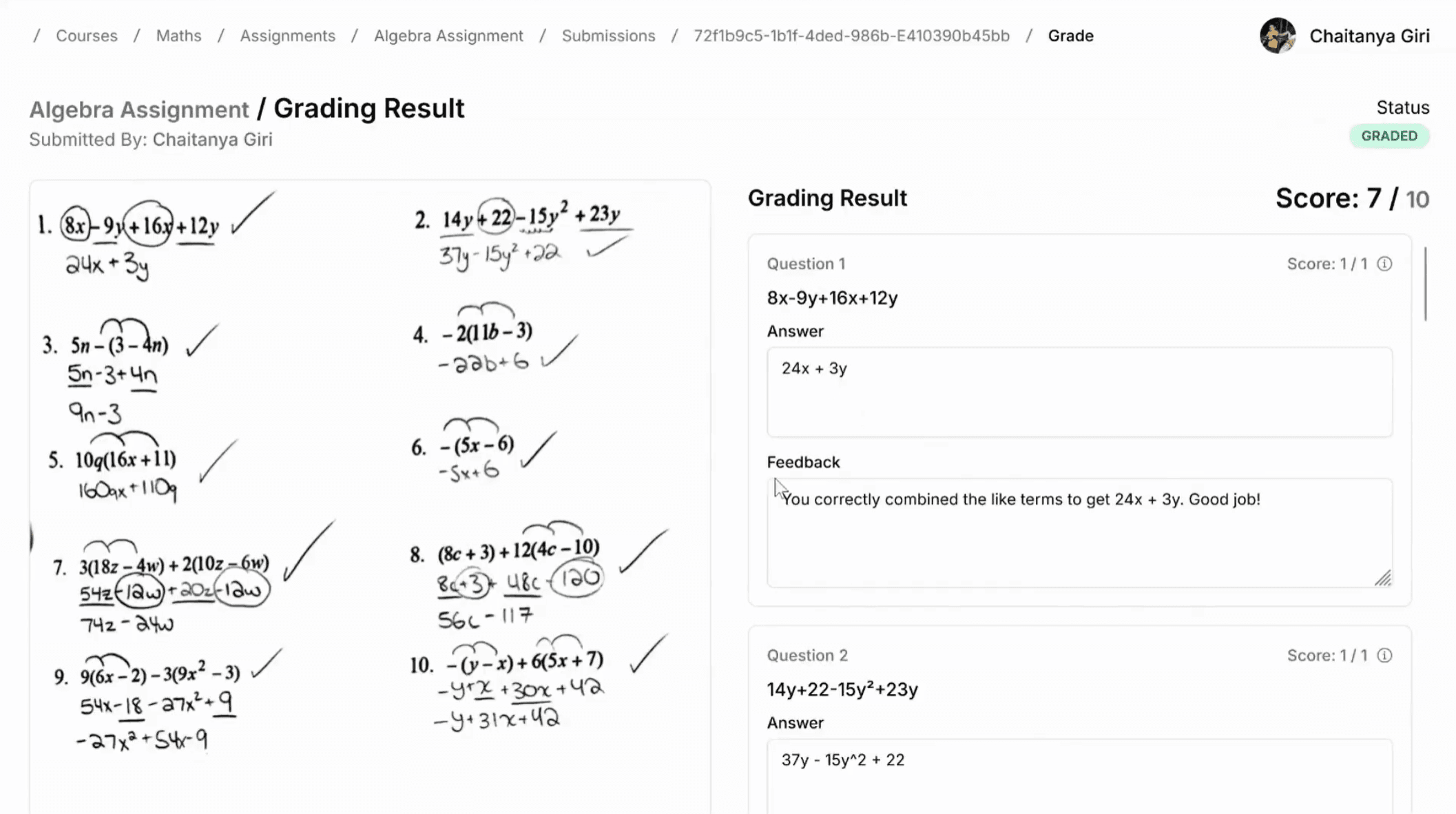 AI Grading